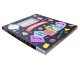 Chalk Away: Shapes Board Book - With 5 Colour Chalks and Wipe-Clean Pages